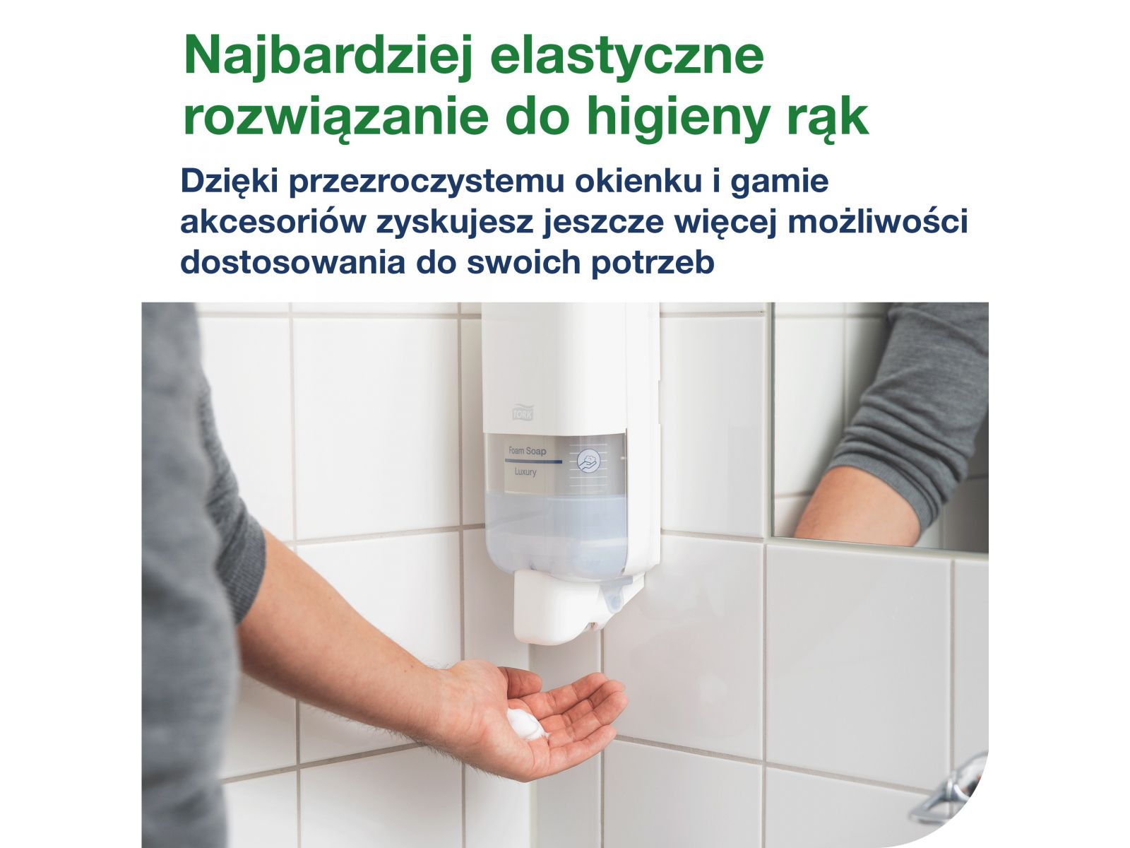 Dozownik mydła pianki S4 TORK 564500 WHITE 1l